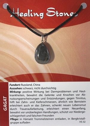 Gagat Maxicard Healing Stones, R143-32 Gagat Maxicard Healing Stones, R143-32