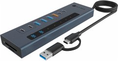 Cover ICY BOX IB-HUB1742CR-C2PD 11-in-1 HUB mit PD & Cardreader