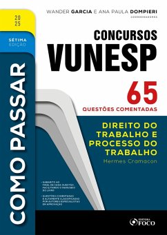 Cover Como Passar em Concursos Vunesp - 7ª Ed -2025 (eBook, ePUB)