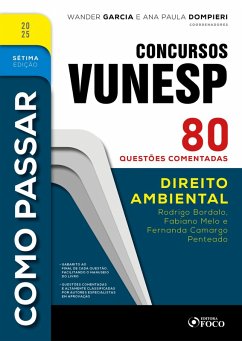 Cover Como Passar em Concursos Vunesp - 7ª Ed -2025 (eBook, ePUB)