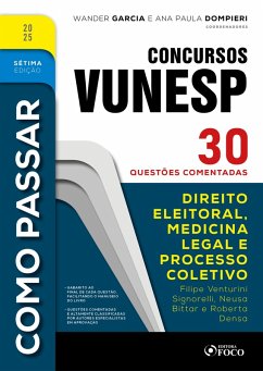 Cover Como Passar em Concursos Vunesp - 7ª Ed -2025 (eBook, ePUB)