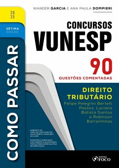 Cover Como Passar em Concursos Vunesp - 7ª Ed -2025 (eBook, ePUB)