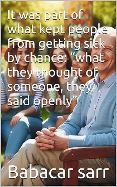 It was part of what kept people from getting sick by chance: 
