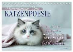 Cover Katzenpoesie - Herzberührende Verse (Tischkalender 2026 DIN A5 quer), CALVENDO Monatskalender