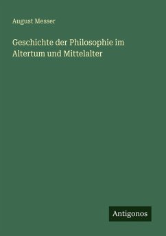 Cover Geschichte der Philosophie im Altertum und Mittelalter