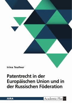 Cover Patentrecht in der Europäischen Union und in der Russischen Föderation (eBook, ePUB)