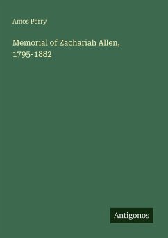 Cover Memorial of Zachariah Allen, 1795-1882