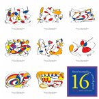 16 Artworks - lines and colours