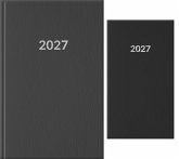 Buchkalender-Set: Buchkalender & Wochenplaner 2027 Schwarz