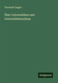 Cover Über Universitäten und Universitätsstudium