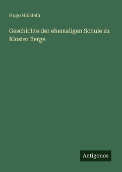 Cover Geschichte der ehemaligen Schule zu Kloster Berge