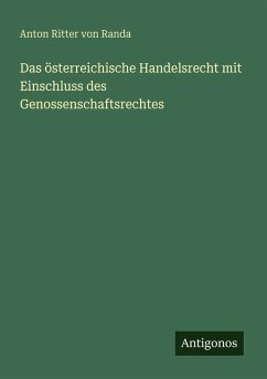Cover Das österreichische Handelsrecht mit Einschluss des Genossenschaftsrechtes