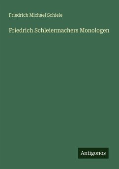 Cover Friedrich Schleiermachers Monologen