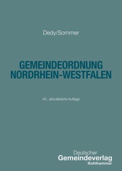 Gemeindeordnung Nordrhein-Westfalen Cover Gemeindeordnung Nordrhein-Westfalen