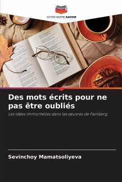 Cover Des mots écrits pour ne pas être oubliés