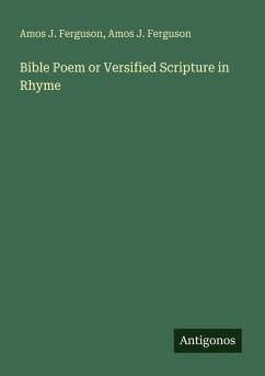 Bible Poem or Versified Scripture in Rhyme Cover Bible Poem or Versified Scripture in Rhyme
