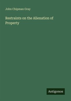 Cover Restraints on the Alienation of Property