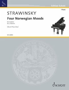 Cover Stravinsky: Four Norwegian Moods Version for 2 Pianos by Kari Kvernberg Dajani & Thomas Knudsen
