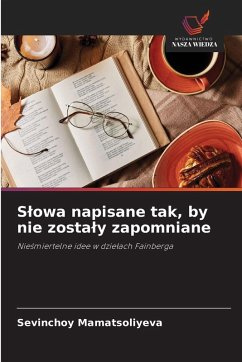Cover S¿owa napisane tak, by nie zosta¿y zapomniane
