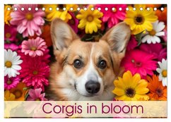 Corgis in Bloom (Desk Calendar 2026 DIN A5 landscape), CALVENDO 12 Month DeskCalendar Corgis in Bloom (Desk Calendar 2026 DIN A5 landscape), CALVENDO 12 Month DeskCalendar