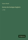 Syntax des heutigen Englisch Syntax des heutigen Englisch
