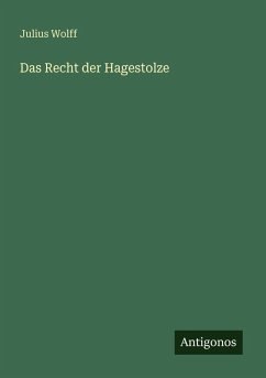 Das Recht der Hagestolze Cover Das Recht der Hagestolze