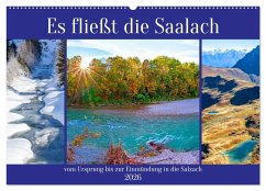 Es fließt die Saalach (Wandkalender 2026 DIN A2 quer), CALVENDO Monatskalender