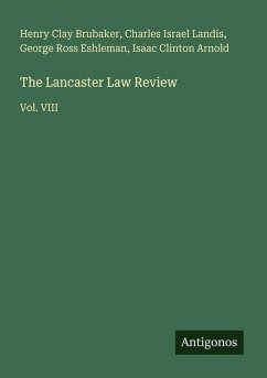 Cover The Lancaster Law Review