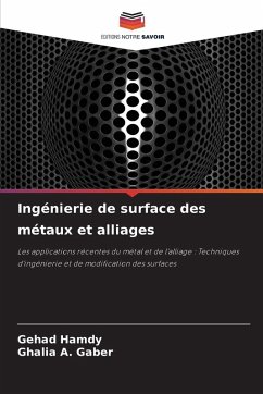 Cover Ingénierie de surface des métaux et alliages