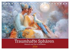 Cover Traumhafte Sphären - Mensch und Tier in Symbiose (Tischkalender 2026 DIN A5 quer), CALVENDO Monatskalender
