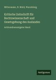 Kritische Zeitschrift für Rechtswissenschaft und Gesetzgebung des Auslandes