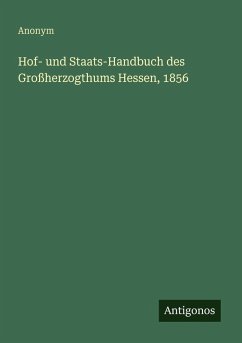 Cover Hof- und Staats-Handbuch des Großherzogthums Hessen, 1856