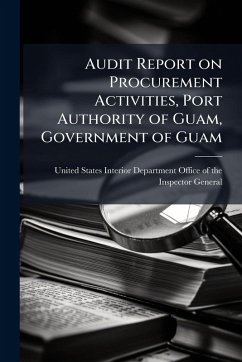 Cover Audit Report on Procurement Activities, Port Authority of Guam, Government of Guam