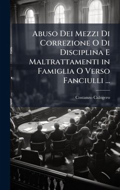Cover Abuso Dei Mezzi Di Correzione O Di Disciplina E Maltrattamenti in Famiglia O Verso Fanciulli ...