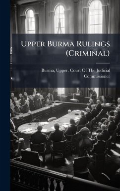 Cover Upper Burma Rulings (Criminal)