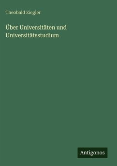 Cover Über Universitäten und Universitätsstudium