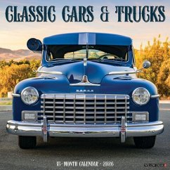 Cover Classic Cars & Trucks 2026 12 X 12 Wall Calendar