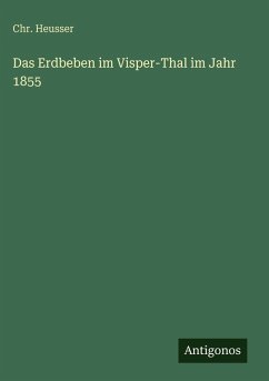 Cover Das Erdbeben im Visper-Thal im Jahr 1855