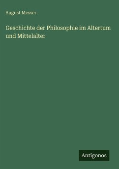 Cover Geschichte der Philosophie im Altertum und Mittelalter