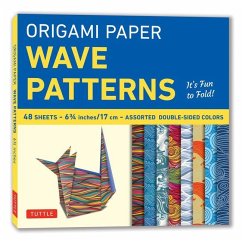 Cover Origami Paper - Wave Patterns - 6 3/4 Inch - 48 Sheets