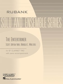 Cover Scott Joplin, The Entertainer Clarinet Partitur + Stimmen