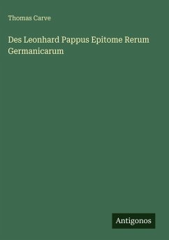 Cover Des Leonhard Pappus Epitome Rerum Germanicarum
