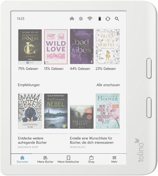 tolino vision color eReader weiß tolino vision color eReader weiß