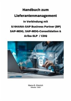 Cover Handbuch zum Lieferantenmanagement In Verbindung mit S/4HANA-SAP Business Partner (BP) SAP-MDG; SAP-MDG-Consolidation &
