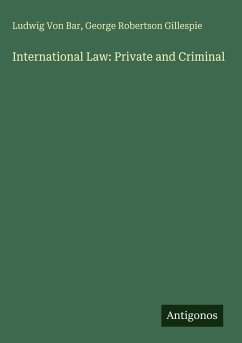Cover International Law: Private and Criminal