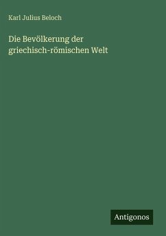 Cover Die Bevölkerung der griechisch-römischen Welt