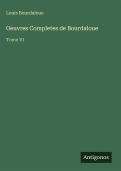 Cover Oeuvres Completes de Bourdaloue