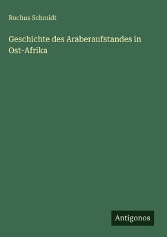 Cover Geschichte des Araberaufstandes in Ost-Afrika