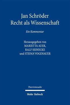 Cover Jan Schröder: Recht als Wissenschaft