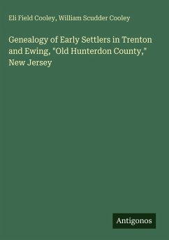 Cover Genealogy of Early Settlers in Trenton and Ewing, 